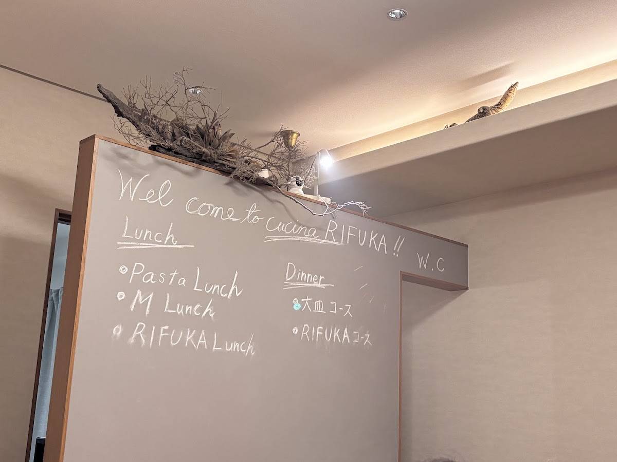 CUCINA RIFUKA меню