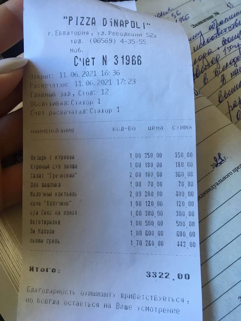 Pizza di Napoli меню