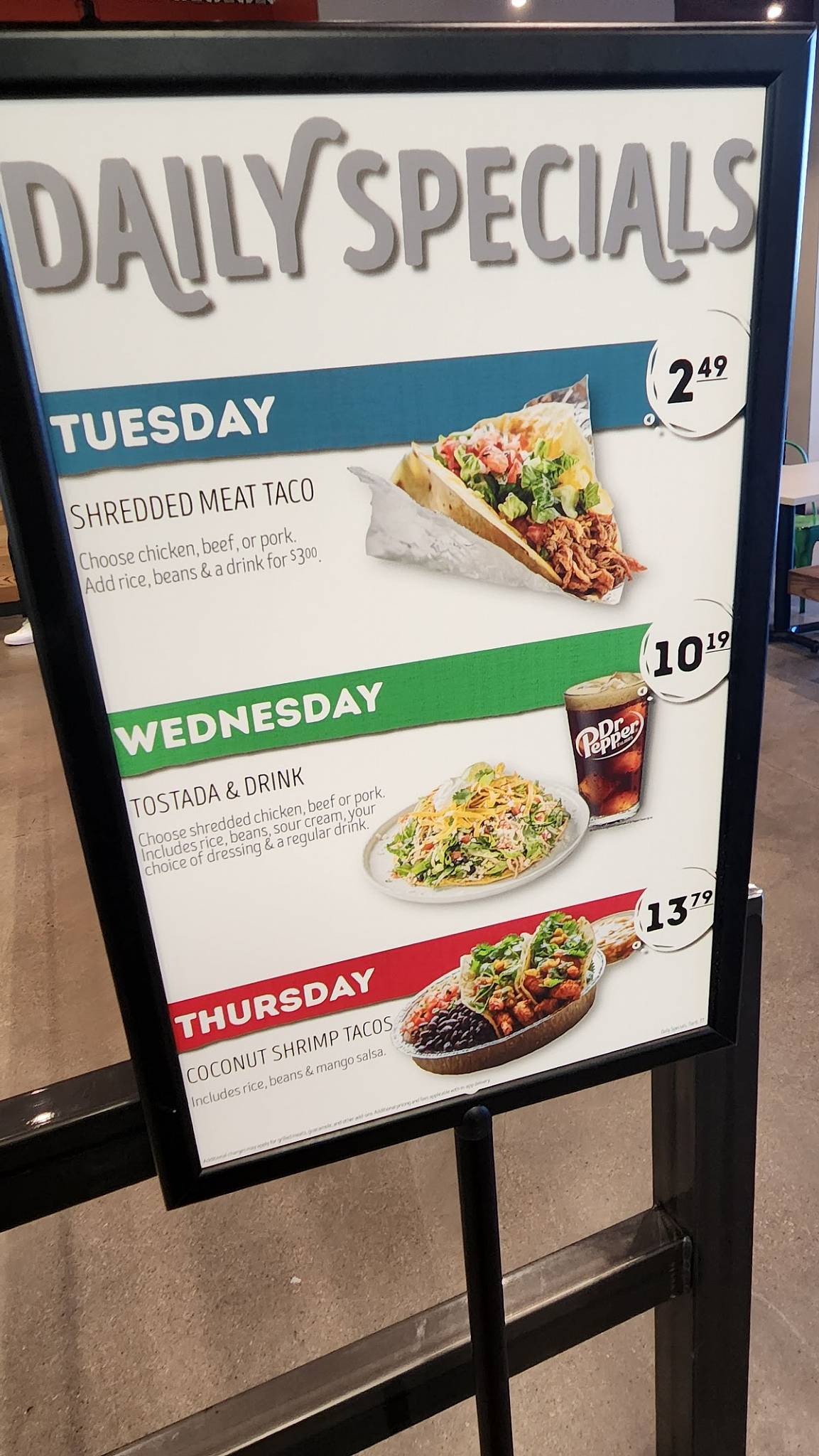 Cafe Rio Fresh Modern Mexican меню