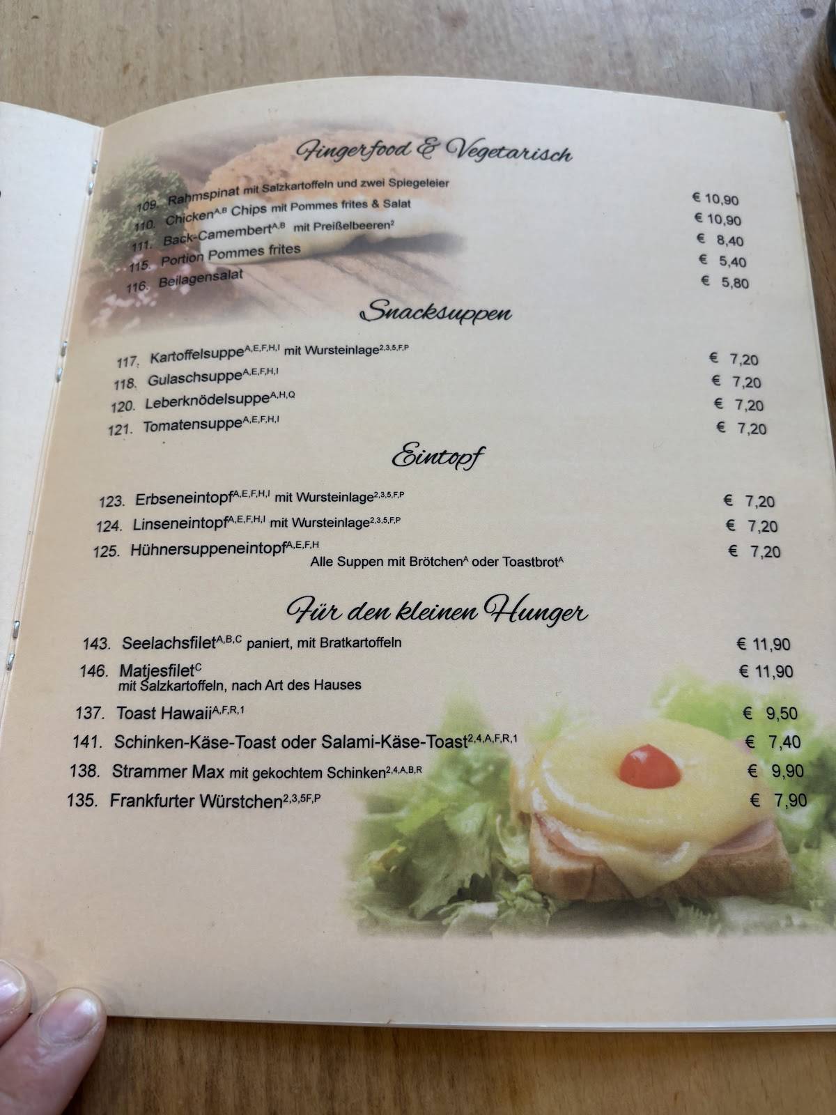 Café am Rathaus меню
