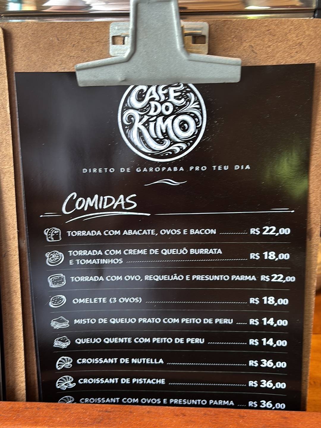 Café do Kimo меню