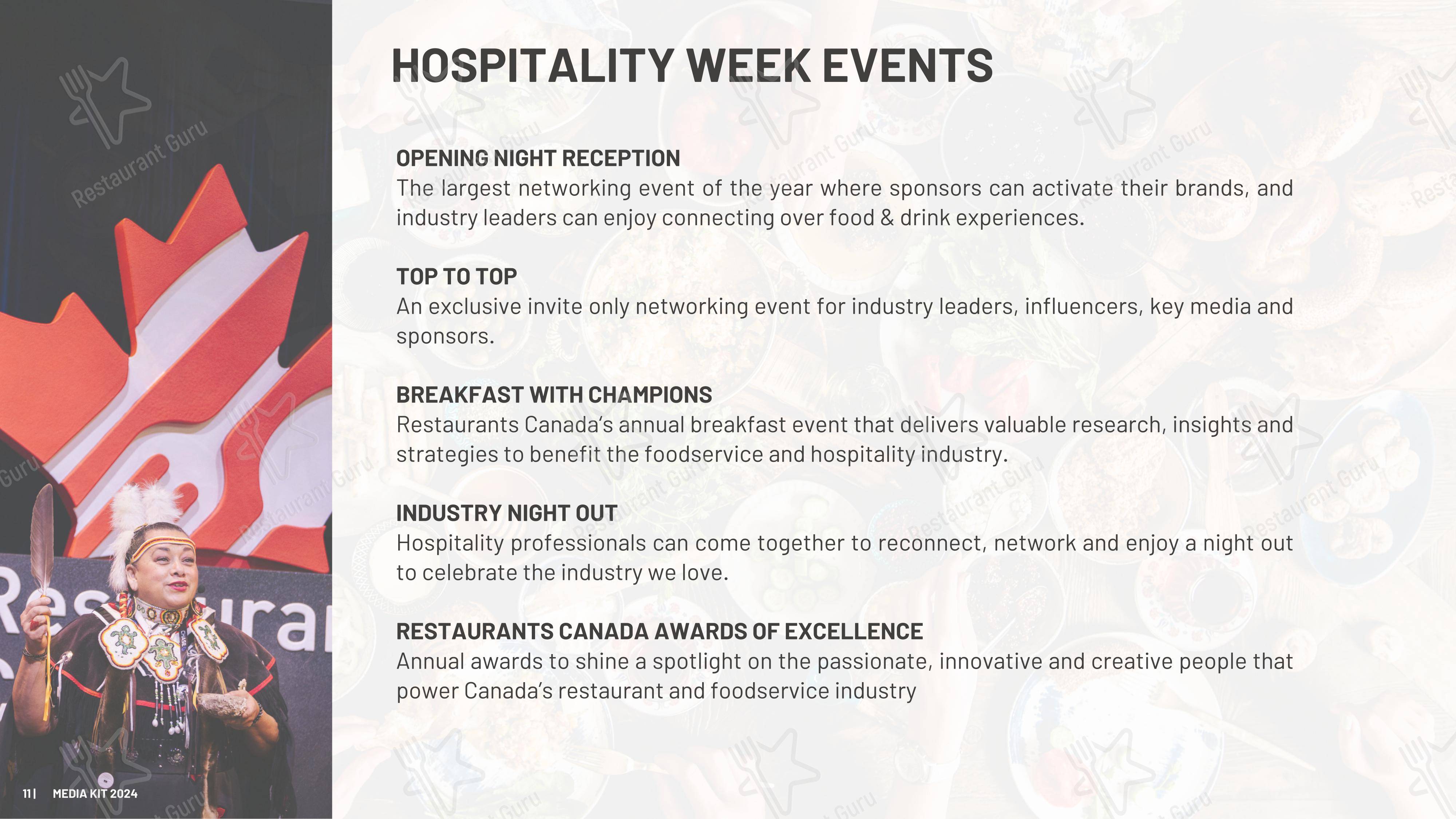 Меню ресторана Canadian Restaurant