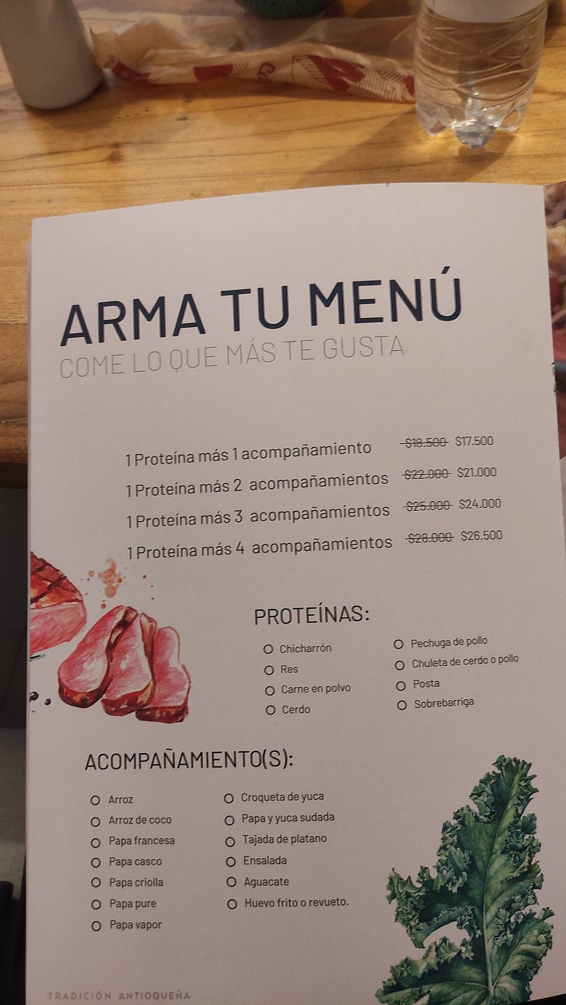 Candilejas Rionegro меню
