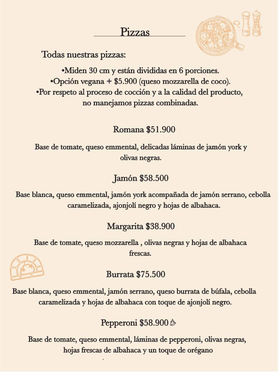 Casa Napoleón меню