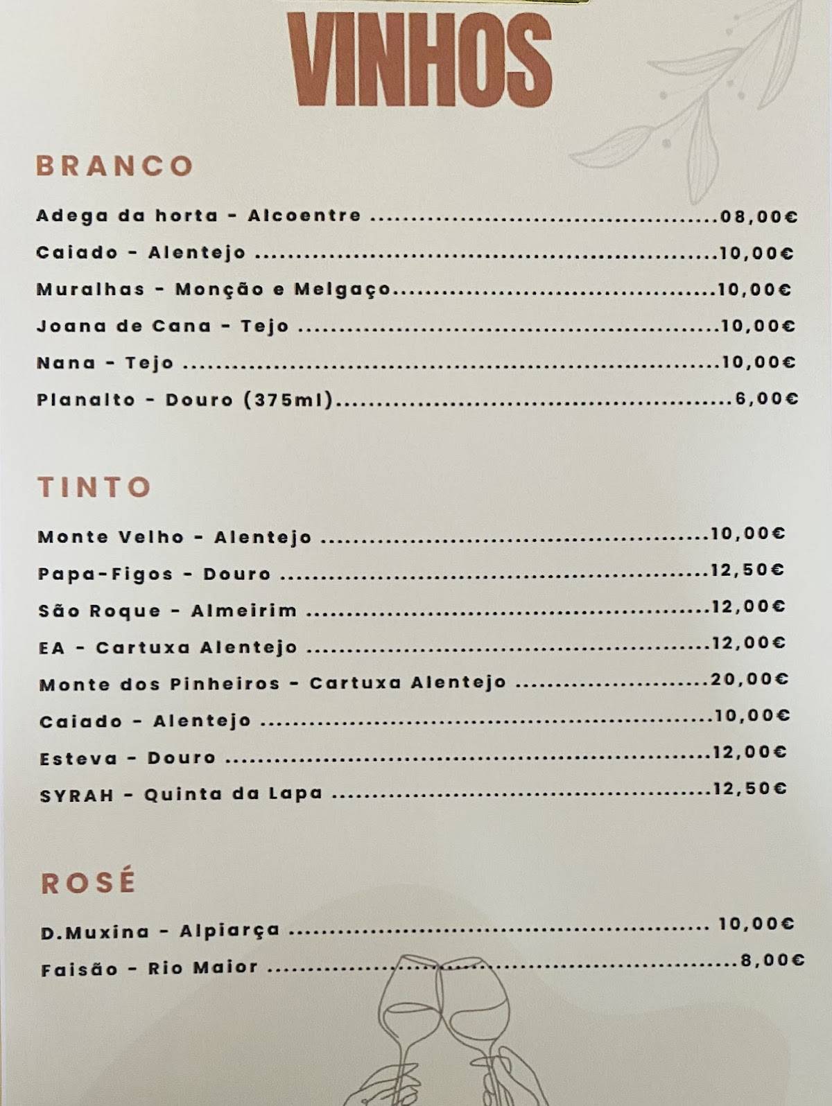 Cervejaria Simões меню