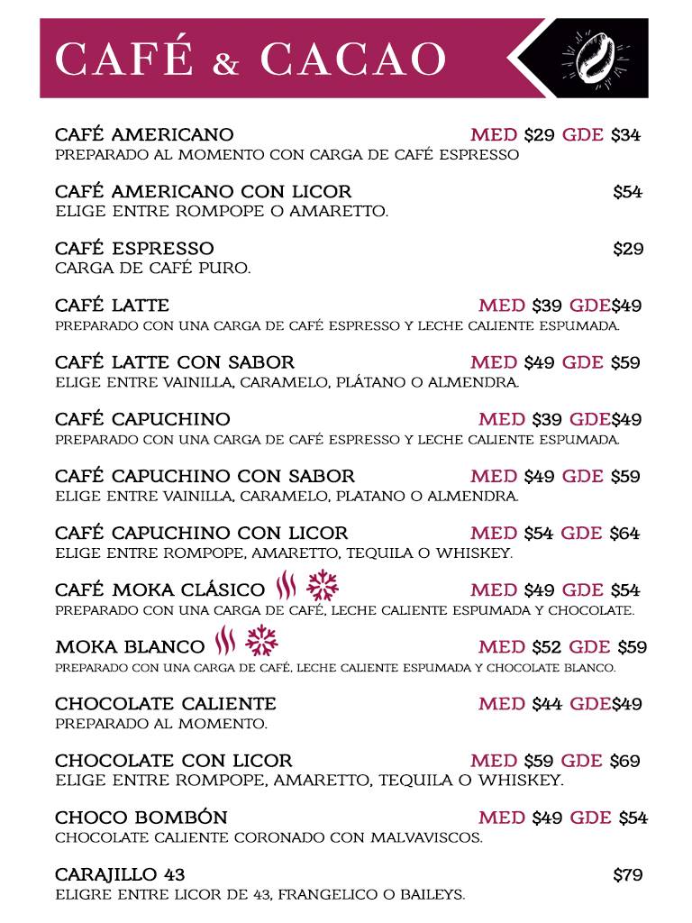 Che Cafe меню
