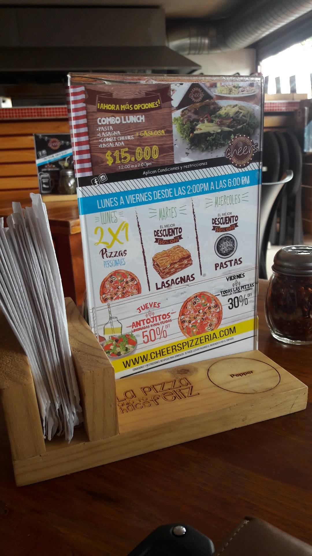 Cheers Pizzería Ingenio меню