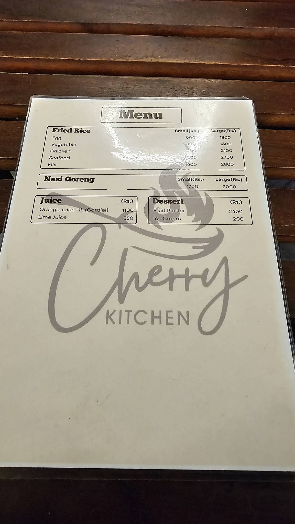 Cherry Kitchen меню