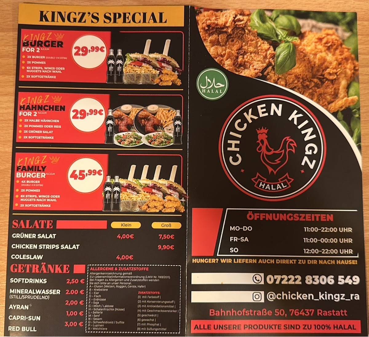 Chicken Kingz (Halal) меню