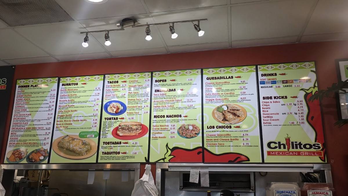 Chilitos Mexican Grill меню