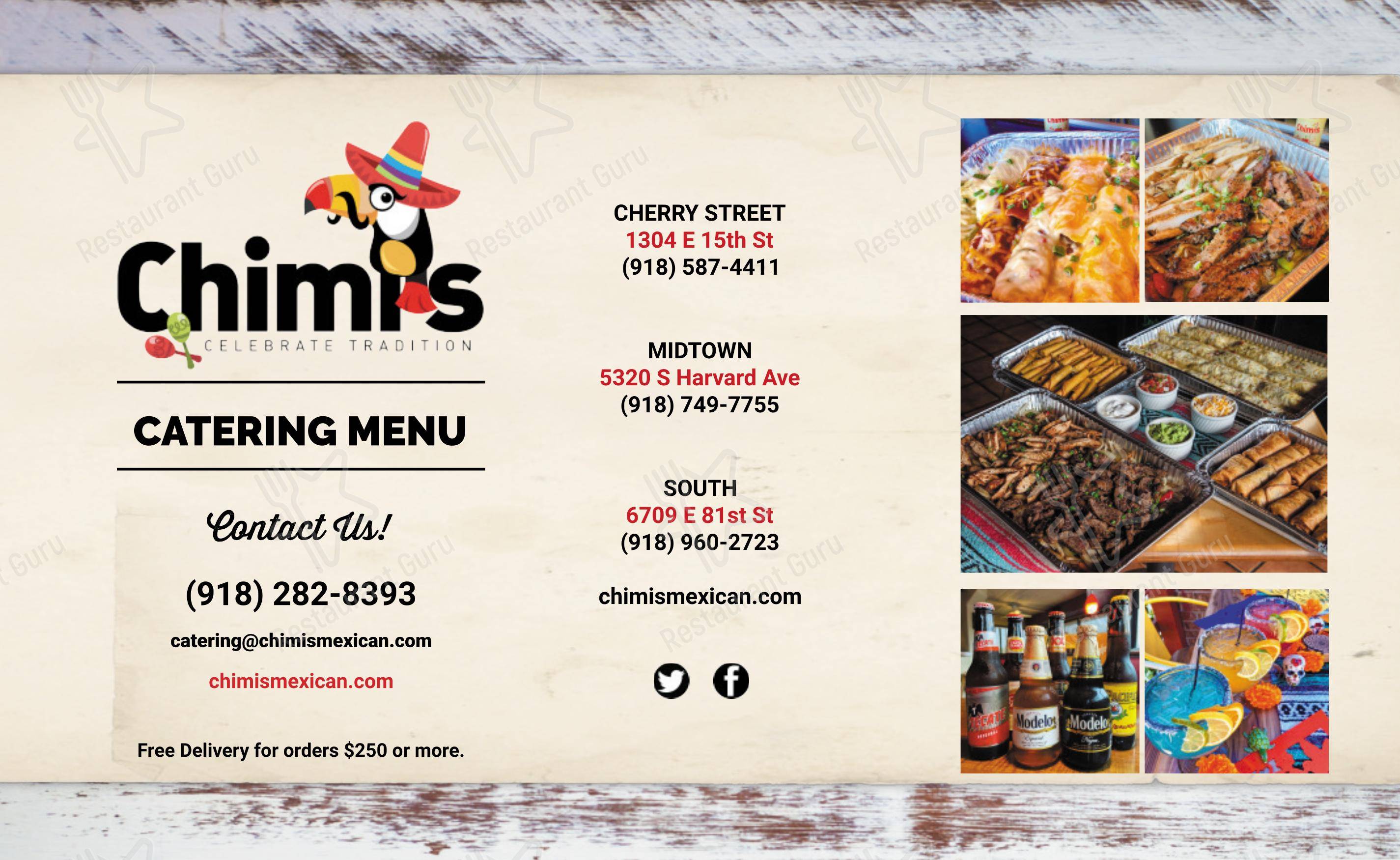 Chimi's Mexican Restaurant в Талсе - Ночное меню