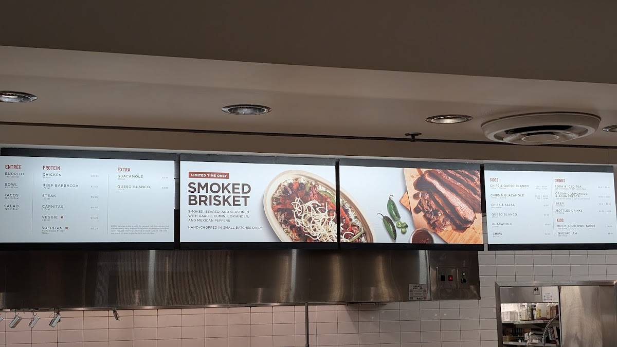 Chipotle Mexican Grill меню