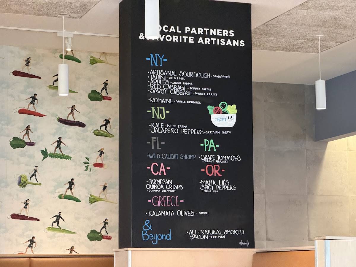 Chopt Creative Salad Co. меню