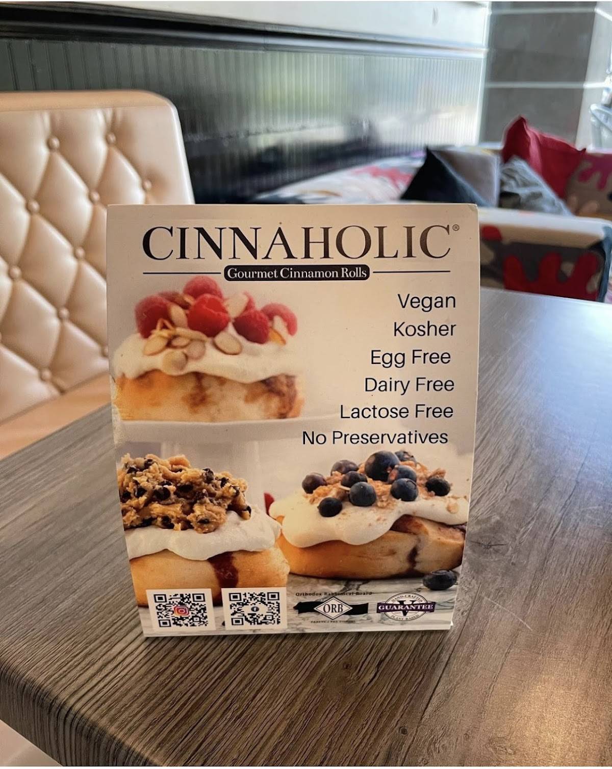 Cinnaholic меню