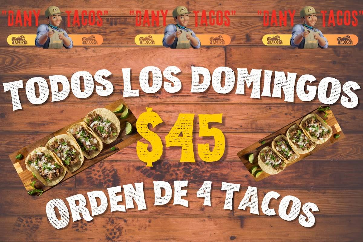 DANY TACOS меню