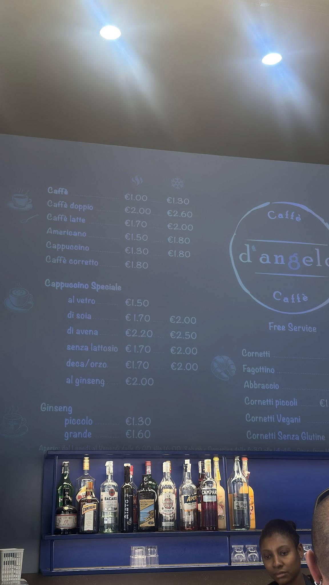 D’Angelo Caffè & Gastronomia меню