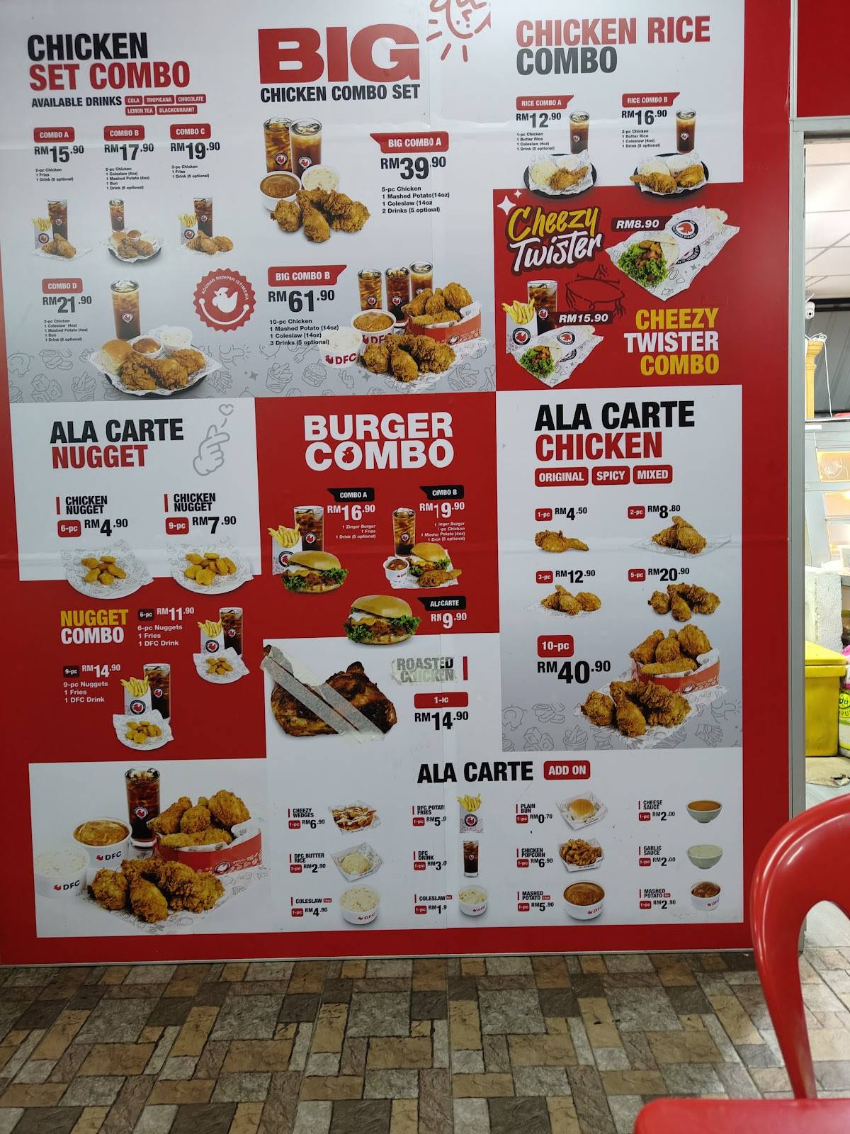 D'Apple Fried Chicken Parit Raja меню