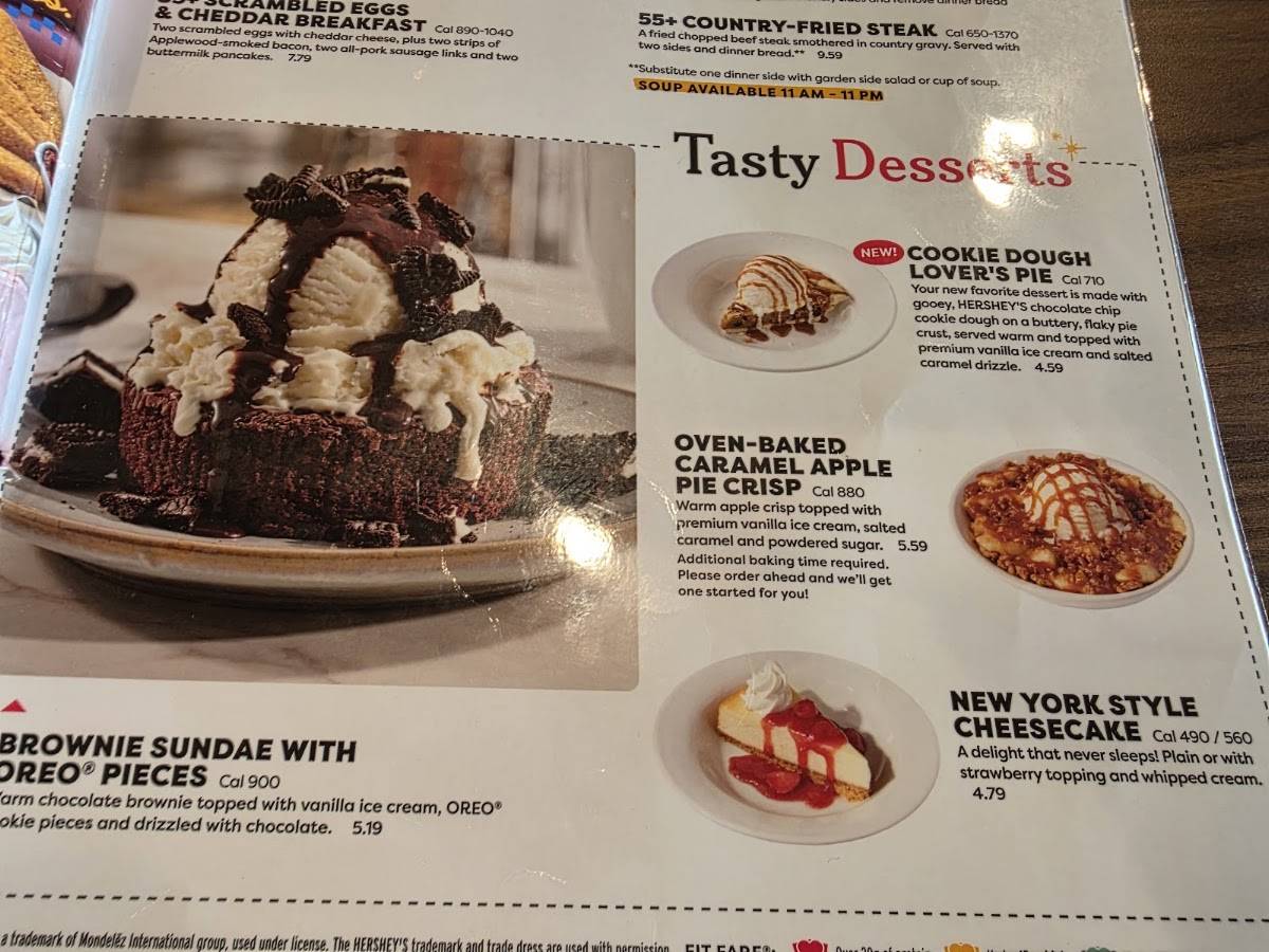 Denny's Restaurant меню