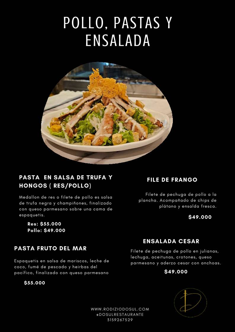 Do Sul Restaurante меню