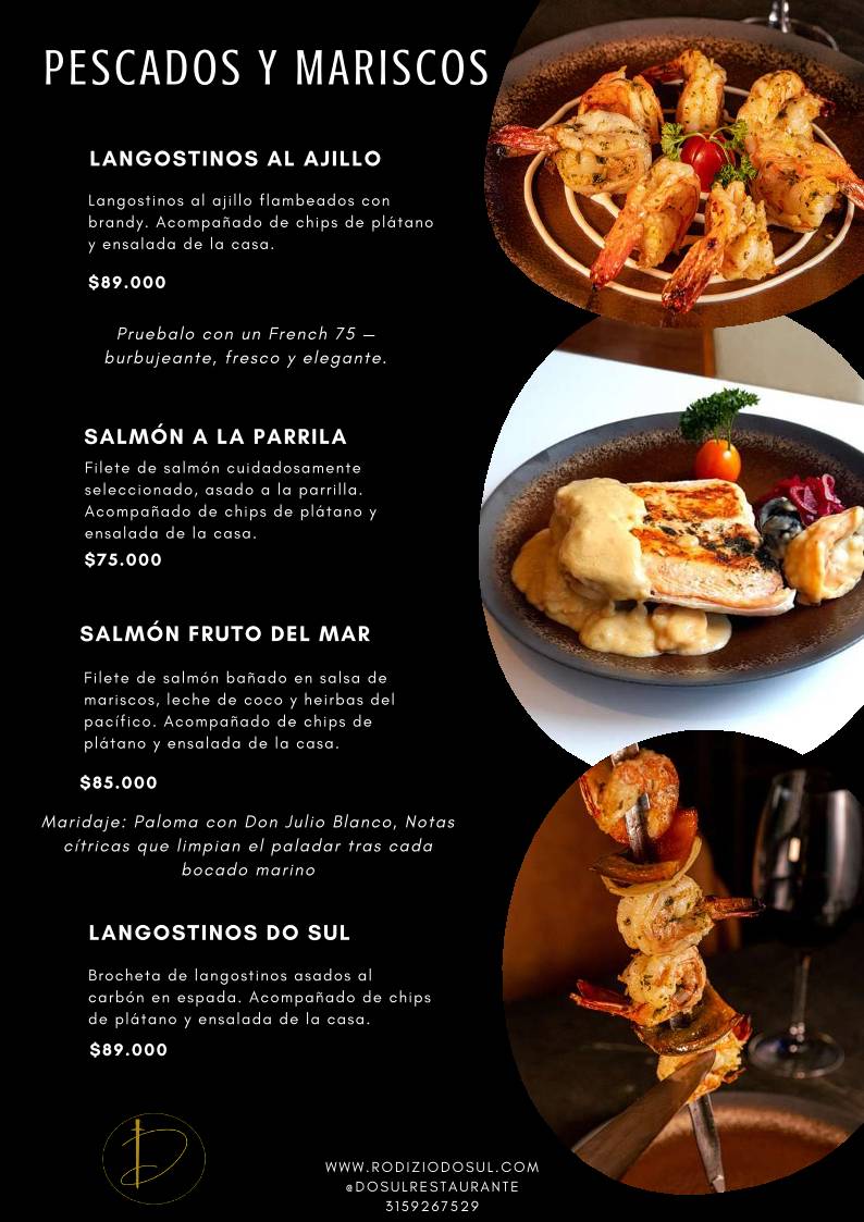 Do Sul Restaurante меню