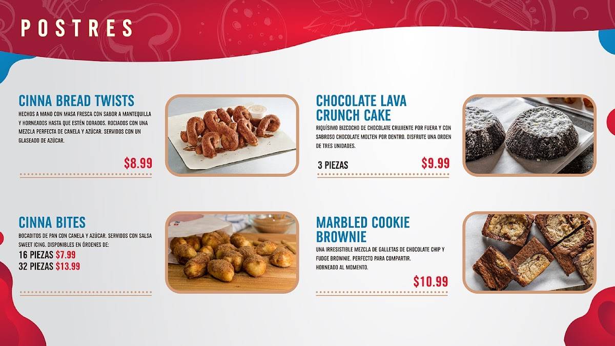 Domino's меню