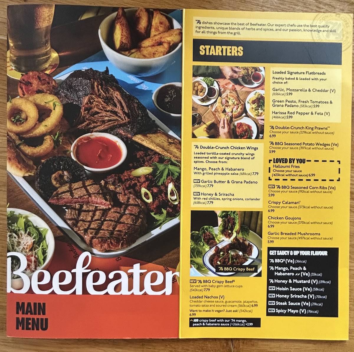 Dundee Centre Beefeater меню