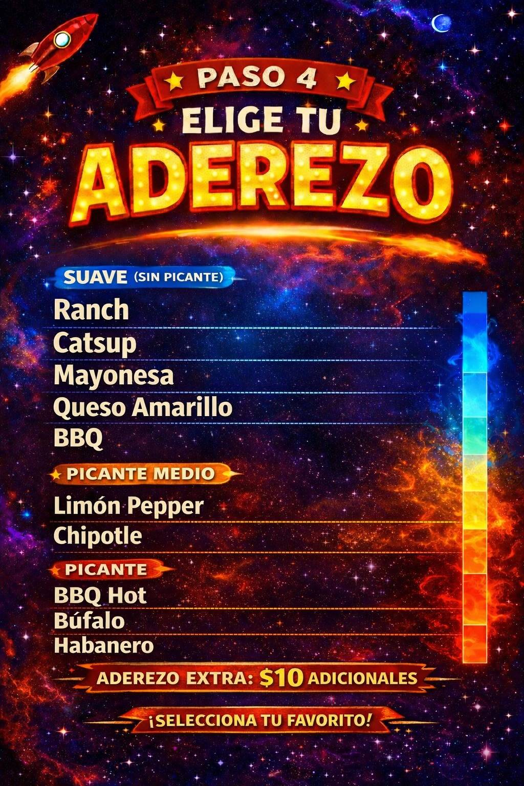 Astral Kitchen Banderillas Coreanas меню
