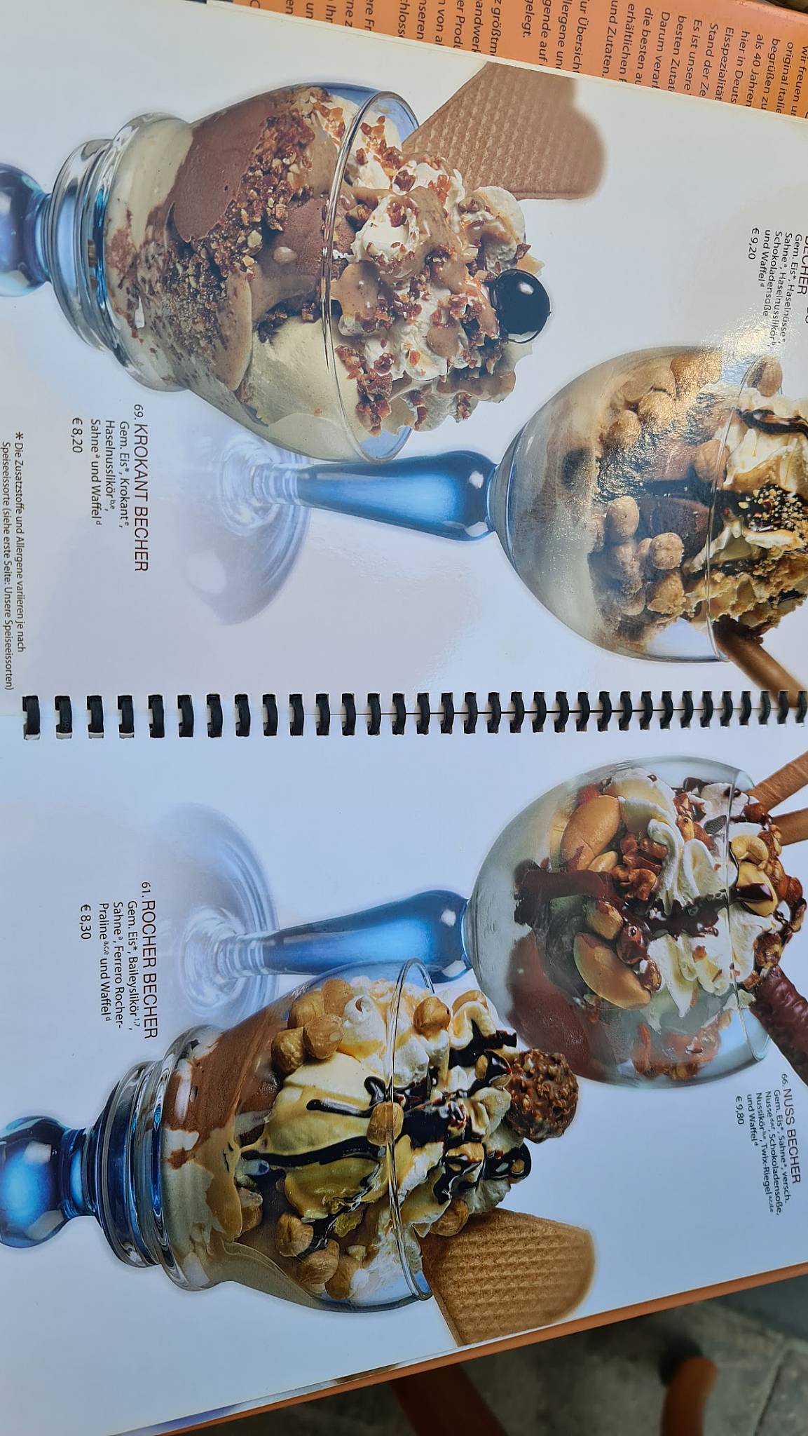Eiscafé Milano меню