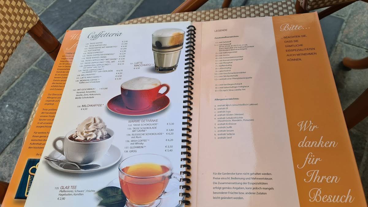 Eiscafé Milano меню