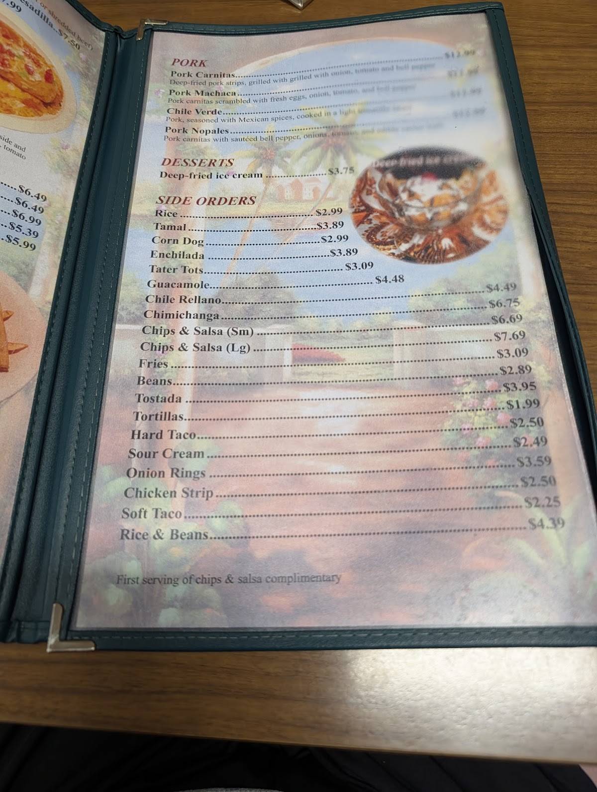 El Rincon Mexican меню