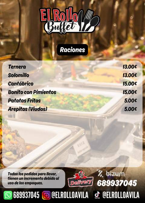 El Rollo - Buffet Libre меню