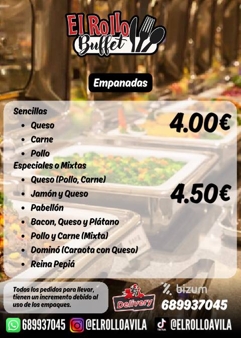 El Rollo - Buffet Libre меню
