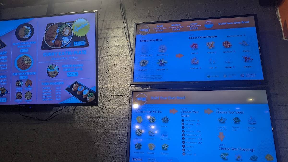 Poke Bar меню