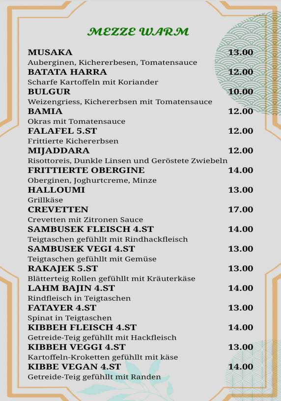 Familie Haus меню