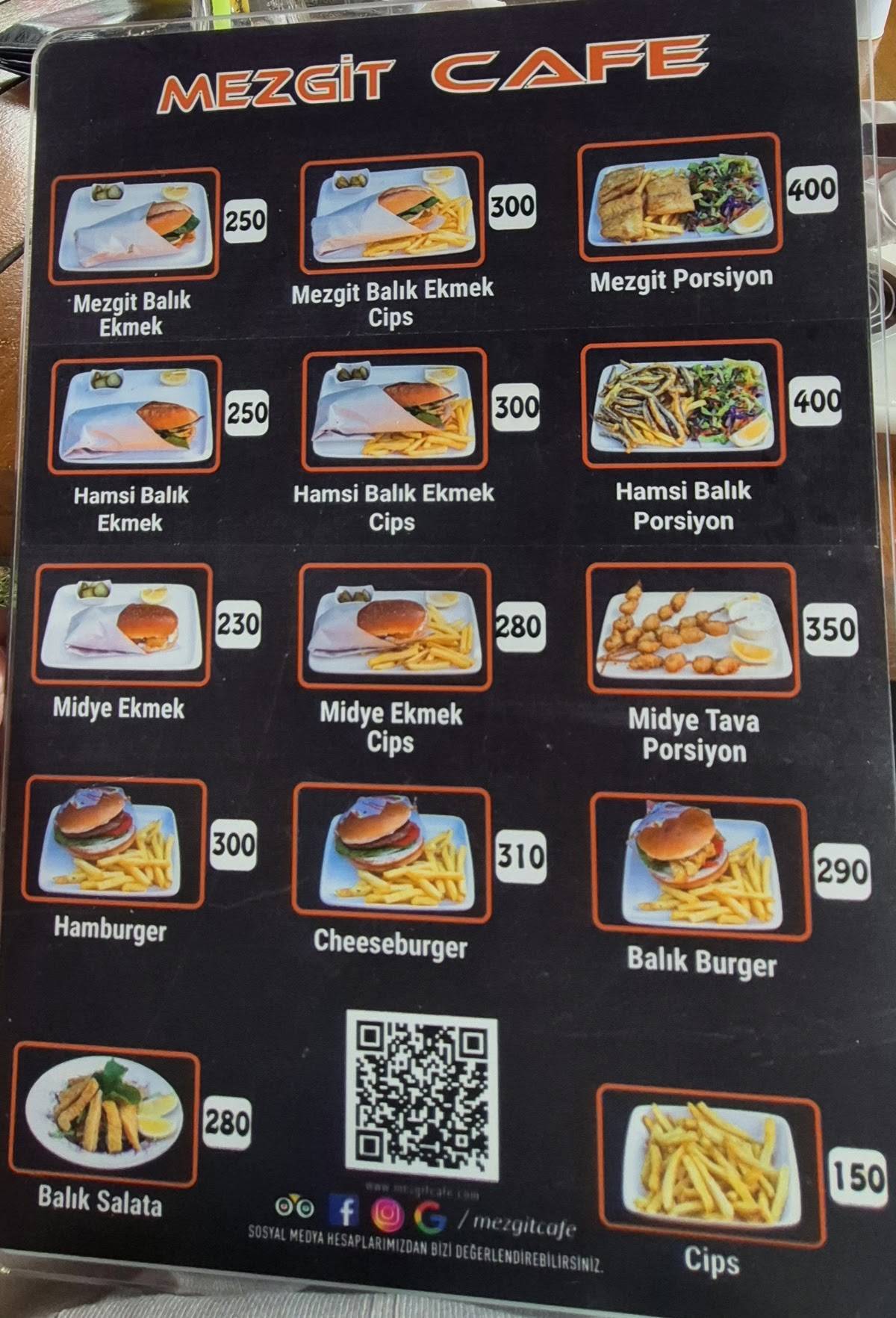 Mezgit Restaurant & Cafe меню