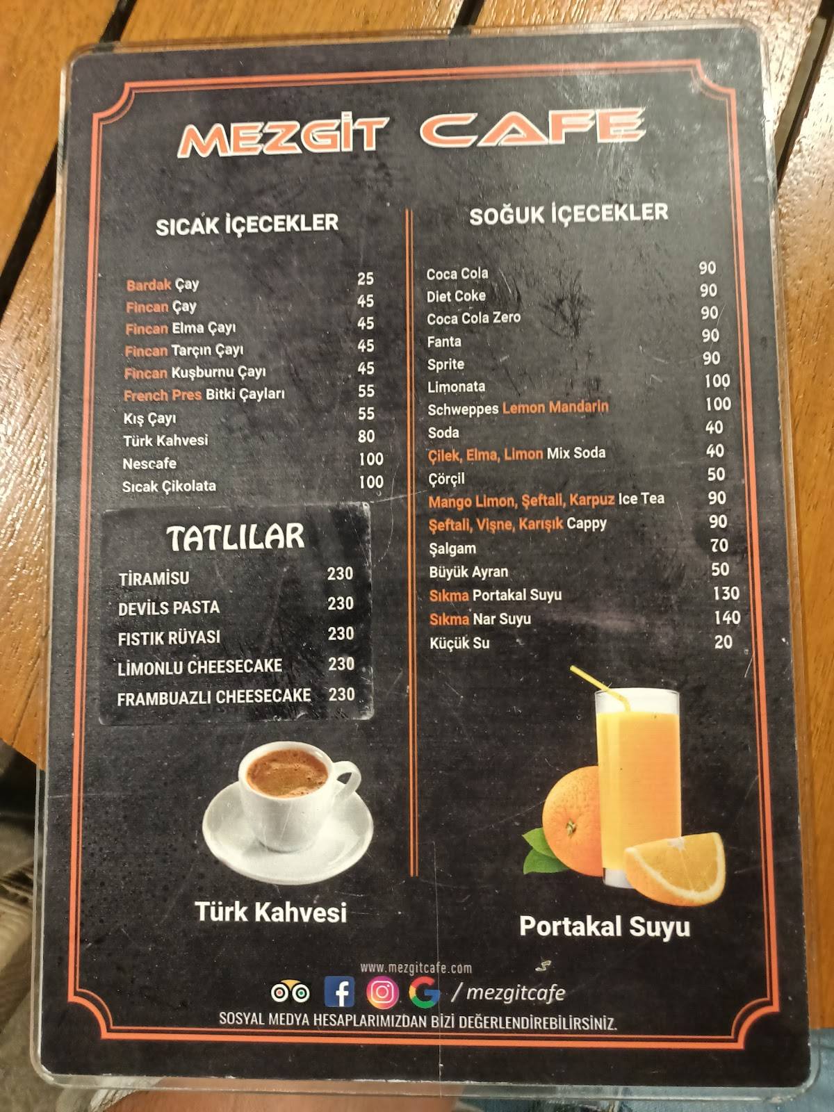 Mezgit Restaurant & Cafe меню