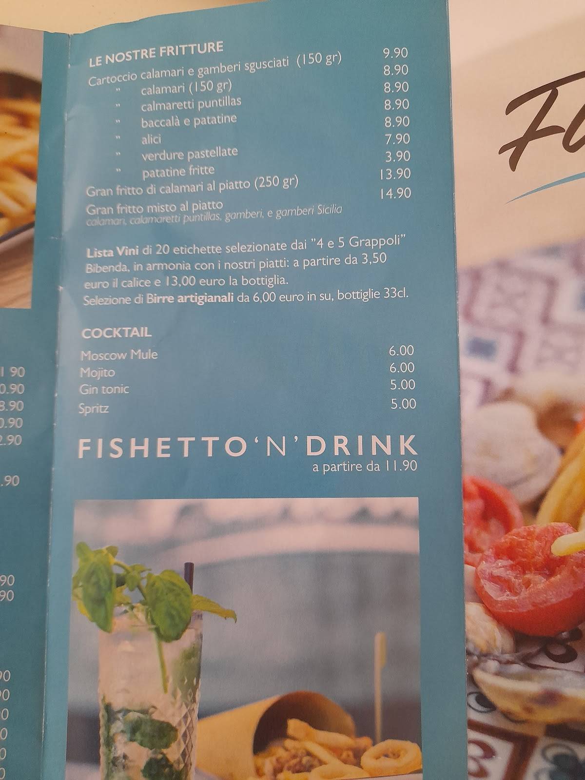 Fishetto меню