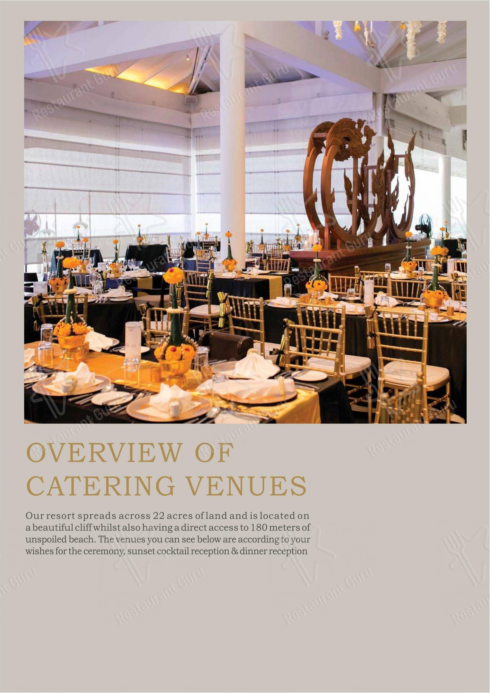 Grill menu ресторана Flames (InterContinental Koh Samui Resort) в Самуи