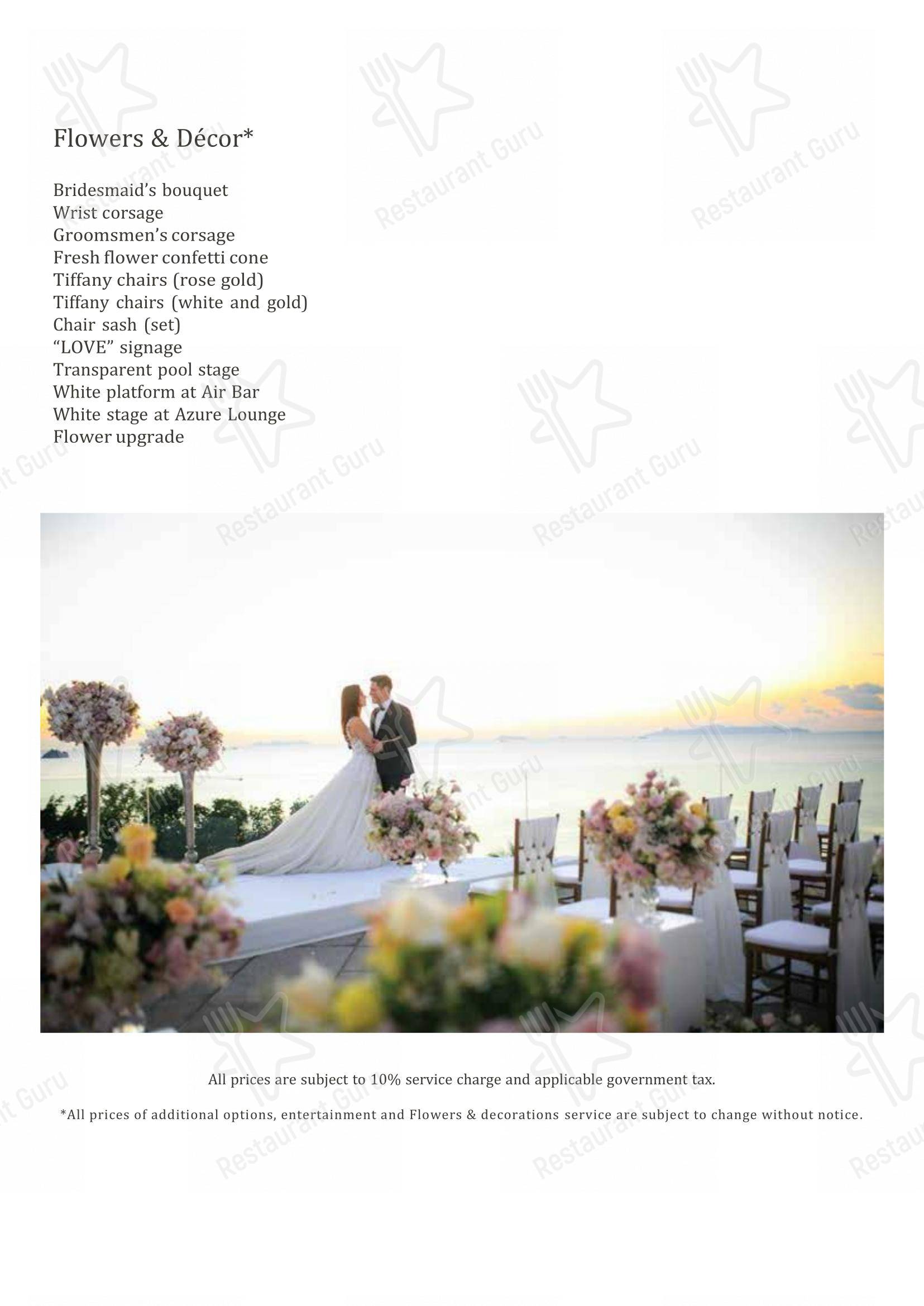 Flames (InterContinental Koh Samui Resort) в Самуи - Sunday Lunch Sample Menu