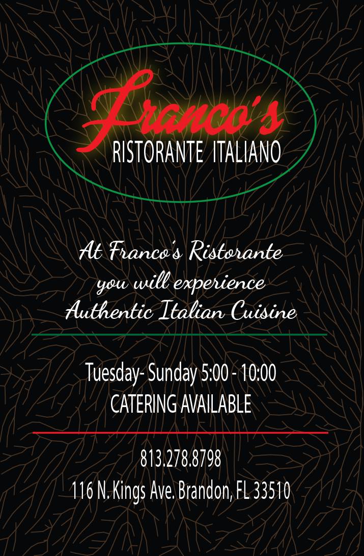 Francos Ristorante меню