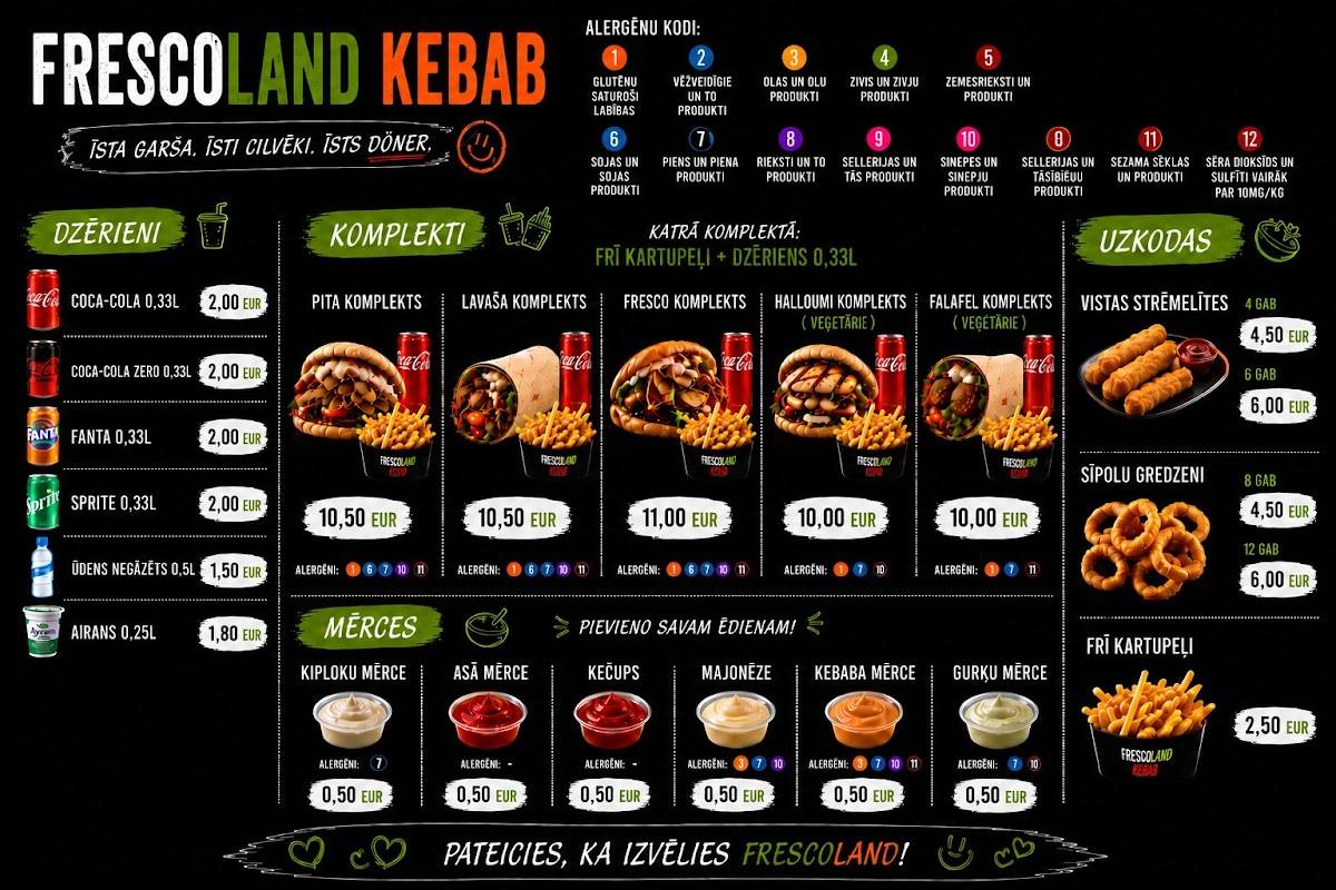 Frescoland Kebab меню