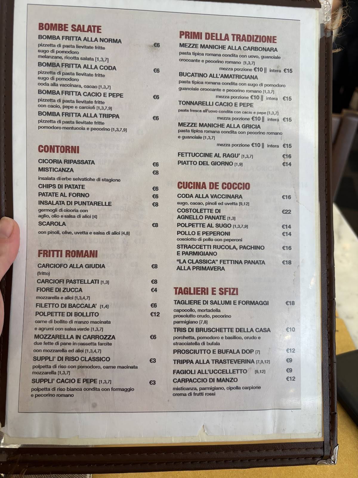 Frezza - Cucina De Coccio меню