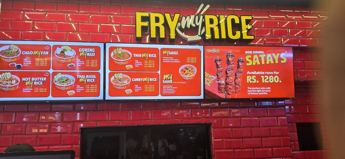 Fry My Rice меню