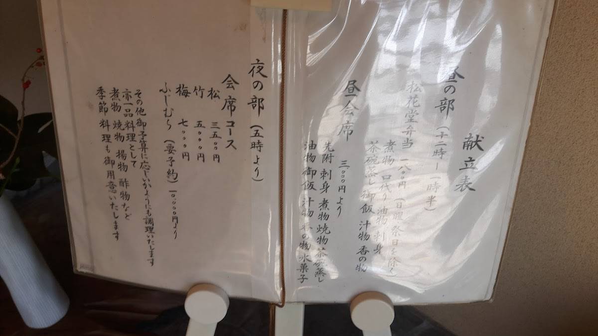 Fujimura меню