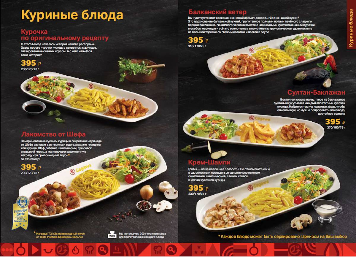Gagawa меню