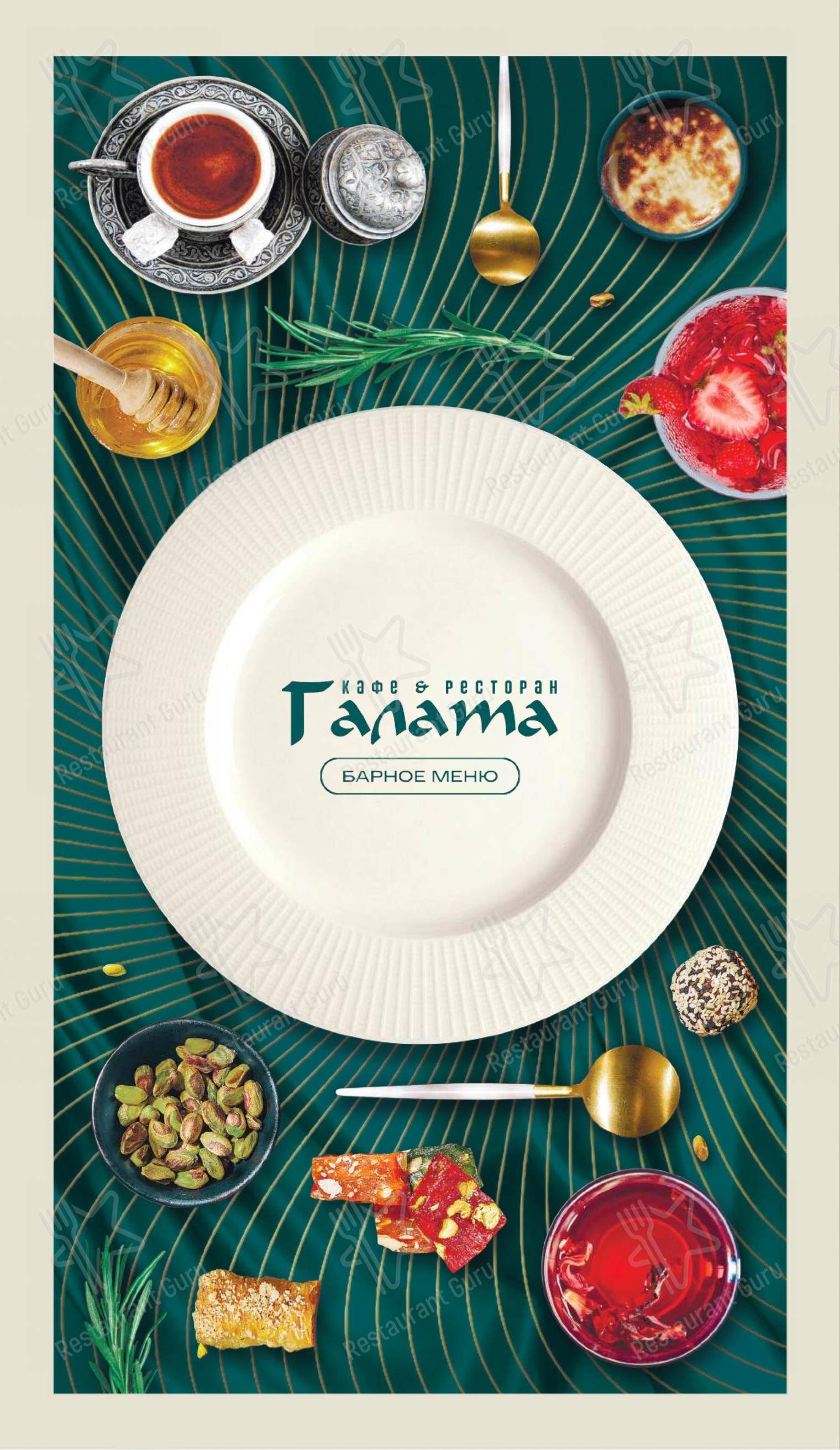 Галата в Санкт-Петербурге - Основное меню