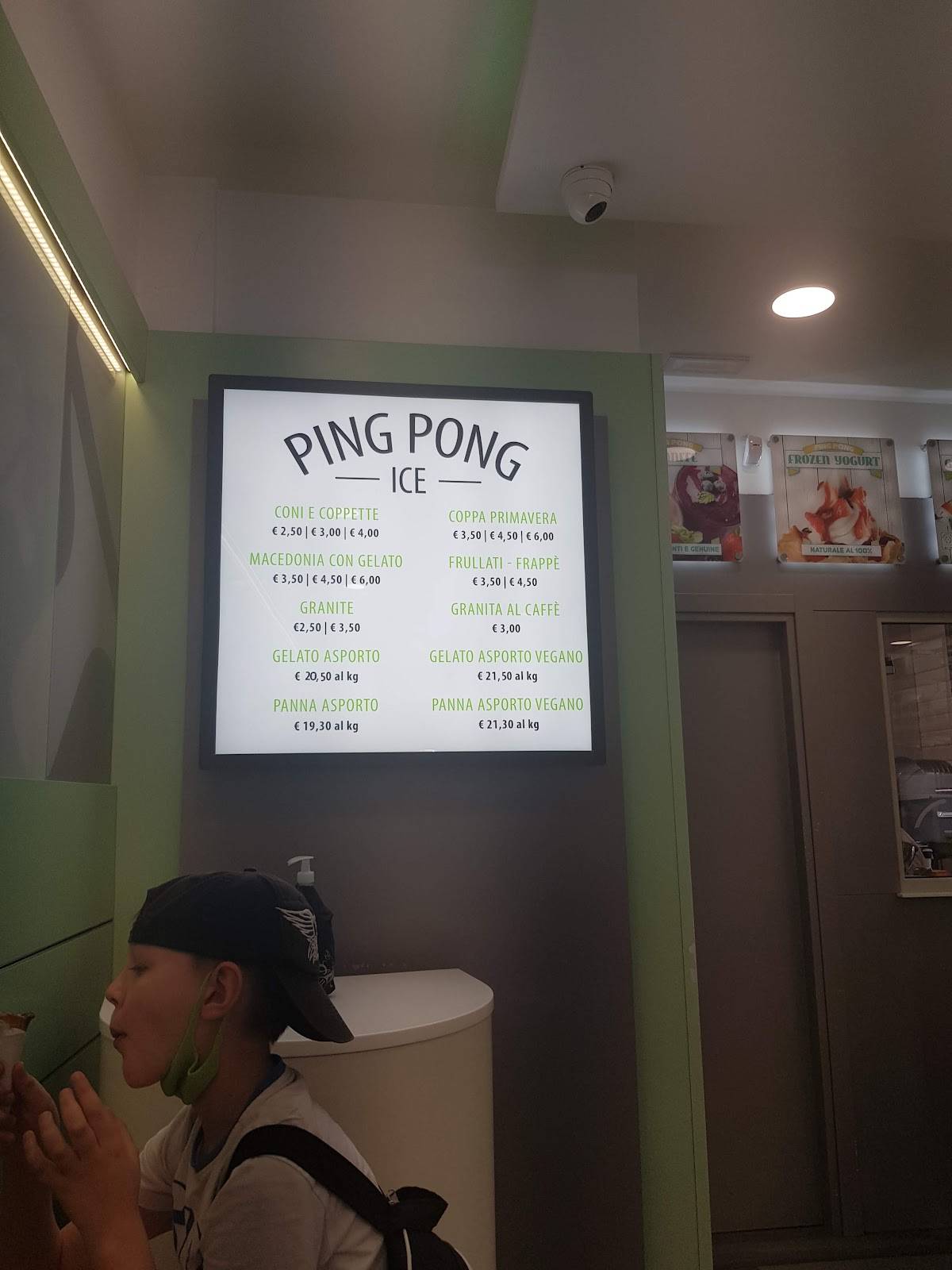 Gelateria Ping Pong меню