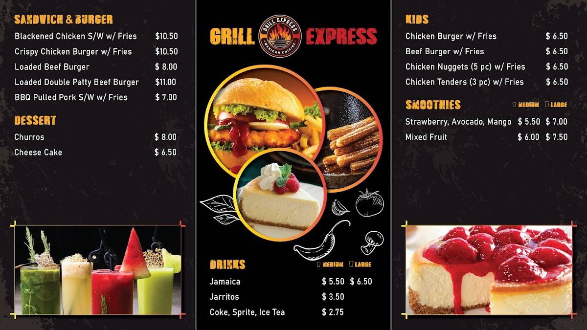 Grill Express Mexican Cuisine меню