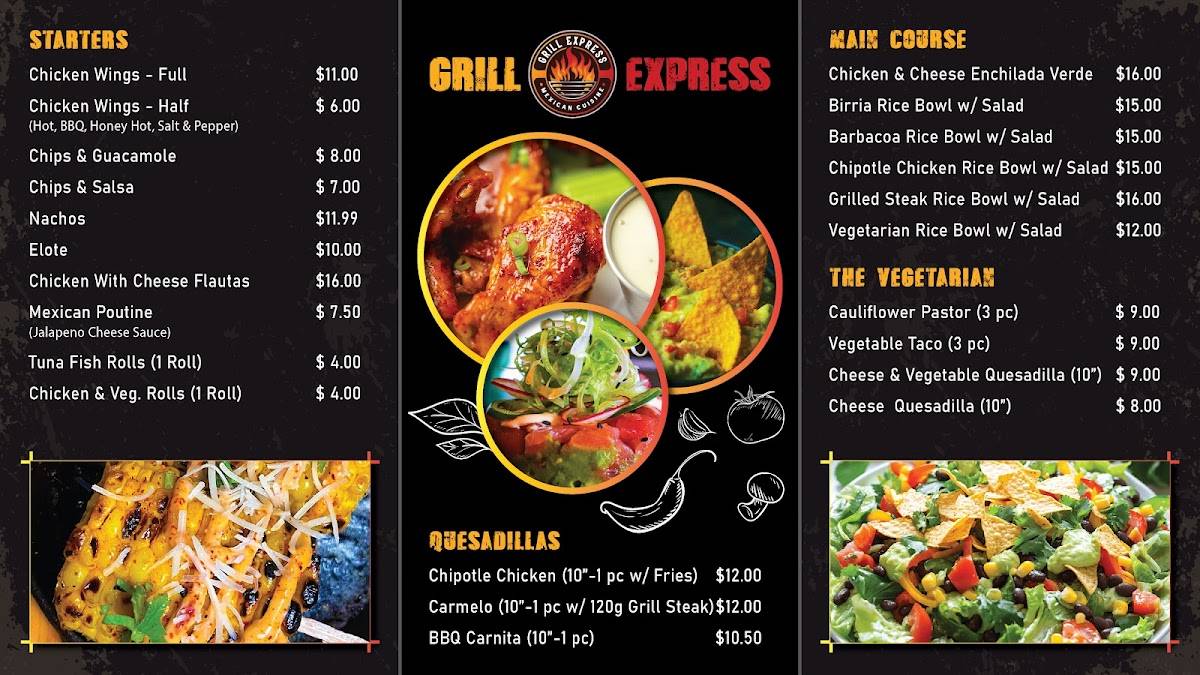 Grill Express Mexican Cuisine меню