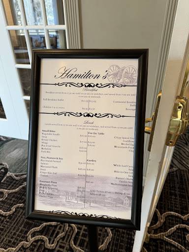 Hamilton's Restaurant меню